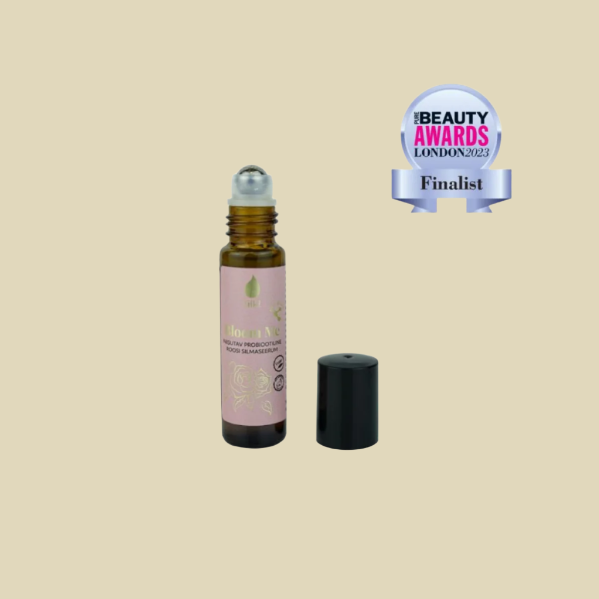 Bloom Me – Feuchtigkeitsspendendes Probiotisches Rosen-Augenserum mit Hyaluronsäure & Provitamin B5 - 10 ml