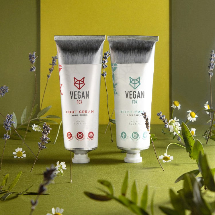 Fußgel erfrischend mit Salbei & Teebaumöl, vegan – Vegan Fox (120 ml) – Bild 4