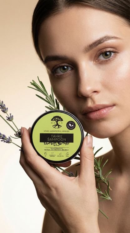 Festes Shampoo mit Brennnessel & Rosmarinöl | Natürlich & plastikfrei