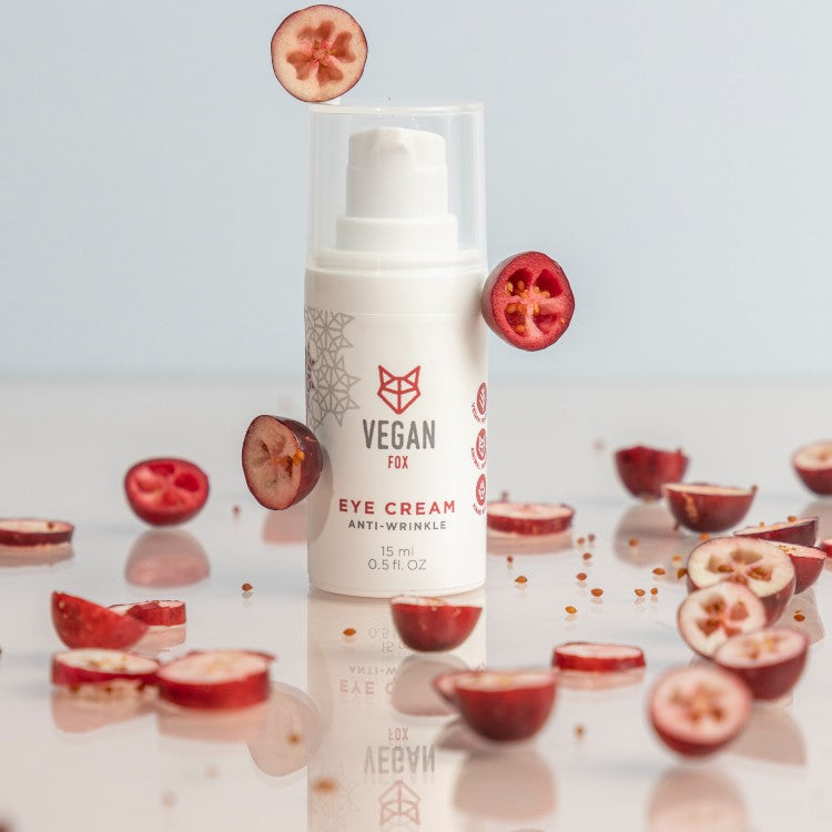 Augencreme gegen Fältchen mit Sheabutter, vegan – Vegan Fox (15 ml) – Bild 6