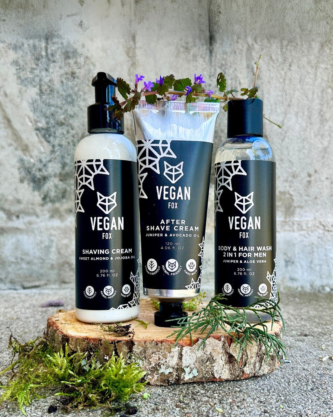 Monsieur BARBIER Herren-Pflegeset | Mattierende Feuchtigkeitscreme, Peeling-Gel & Rhassoul-Seife | Natürlich & Vegan