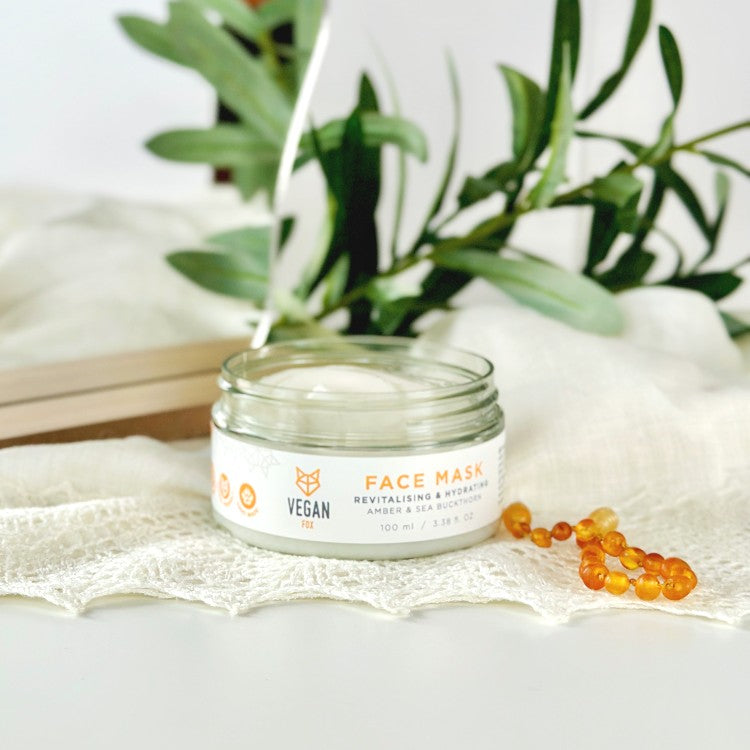 Gesichtsmaske Feuchtigkeit mit Sanddorn & Peptiden, vegan – Vegan Fox (100 ml) – Bild 2