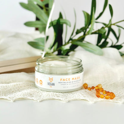 Gesichtsmaske Feuchtigkeit mit Sanddorn & Peptiden, vegan – Vegan Fox (100 ml) – Bild 2