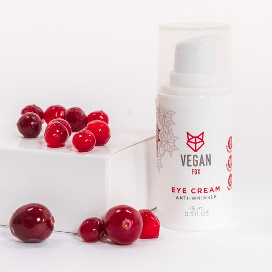 Augencreme gegen Fältchen mit Sheabutter, vegan – Vegan Fox (15 ml)