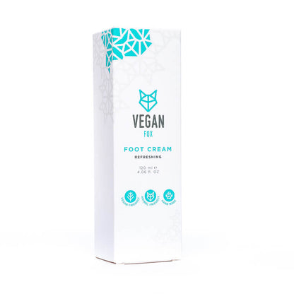 Fußgel erfrischend mit Salbei & Teebaumöl, vegan – Vegan Fox (120 ml) – Bild 5