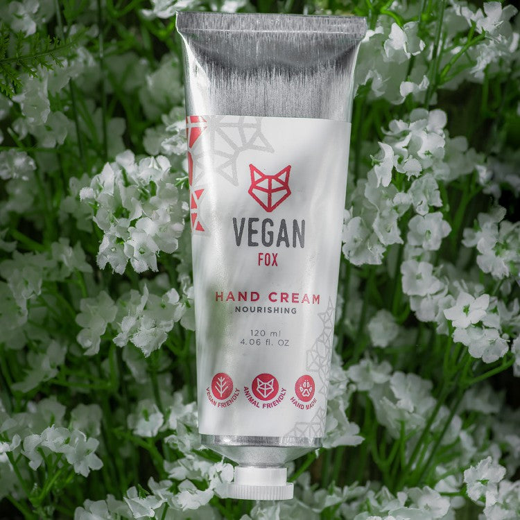 Handcreme mit Sheabutter für trockene Hände, vegan – Vegan Fox (120 ml)